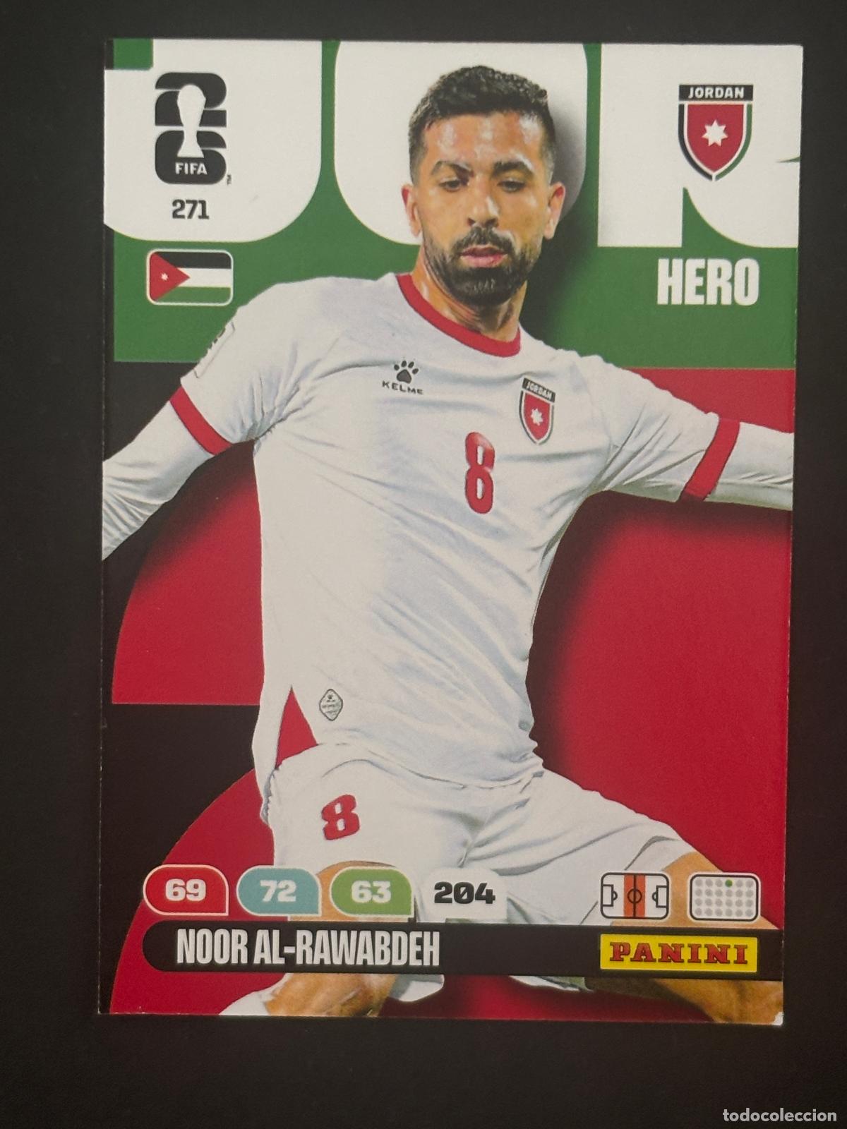 Cromos de f&uacute;tbol: 271 NOOR AL-RAWABDEH JORDANIA HERO ADRENALYN XL FIFA WORLD CUP MUNDIAL 2026 PANINI