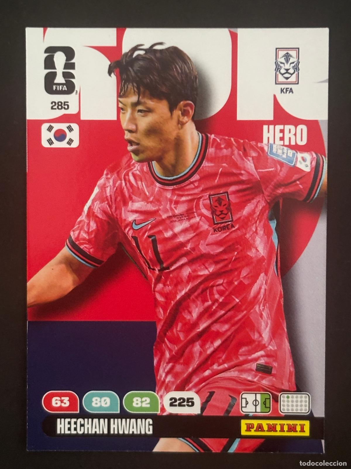 Cromos de f&uacute;tbol: 285 HEE-CHAN HWANG COREA DEL SUR HERO ADRENALYN XL FIFA WORLD CUP MUNDIAL 2026 PANINI