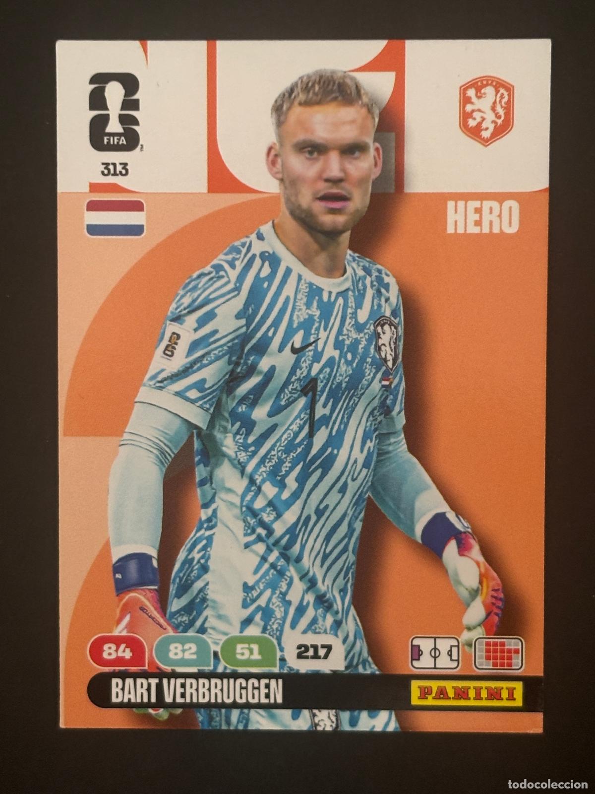 Cromos de f&uacute;tbol: 313 BART VERBRUGGEN HOLANDA HERO ADRENALYN XL FIFA WORLD CUP MUNDIAL 2026 PANINI