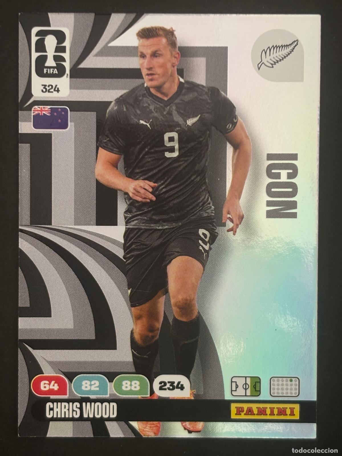 Cromos de f&uacute;tbol: 324 CHRIS WOOD NUEVA ZELANDA ICON ADRENALYN XL FIFA WORLD CUP MUNDIAL 2026 PANINI