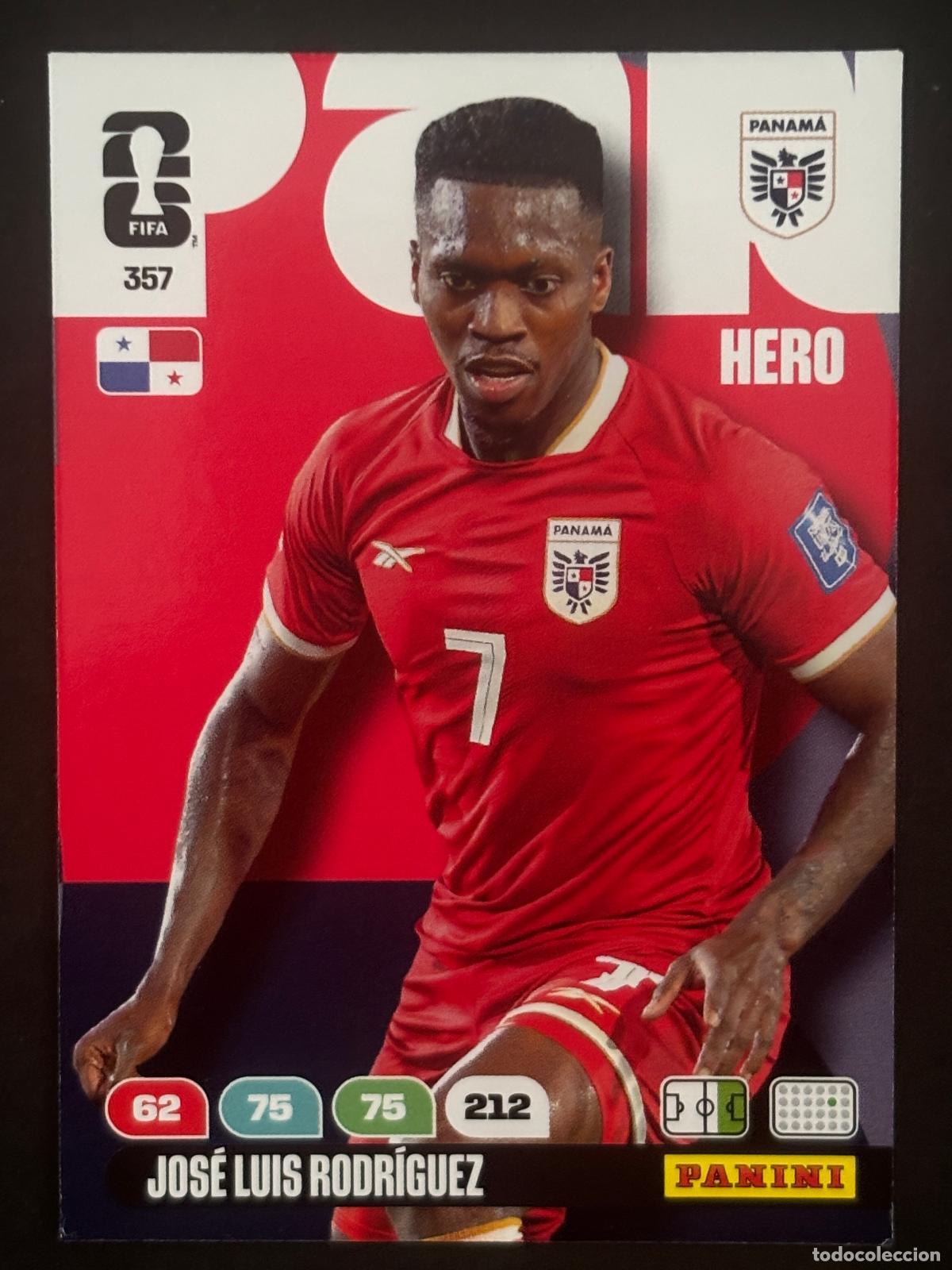 Figurine di Calcio: 357 JOS&Eacute; LUIS RODR&Iacute;GUEZ PANAMA HERO ADRENALYN XL FIFA WORLD CUP MUNDIAL 2026 PANINI