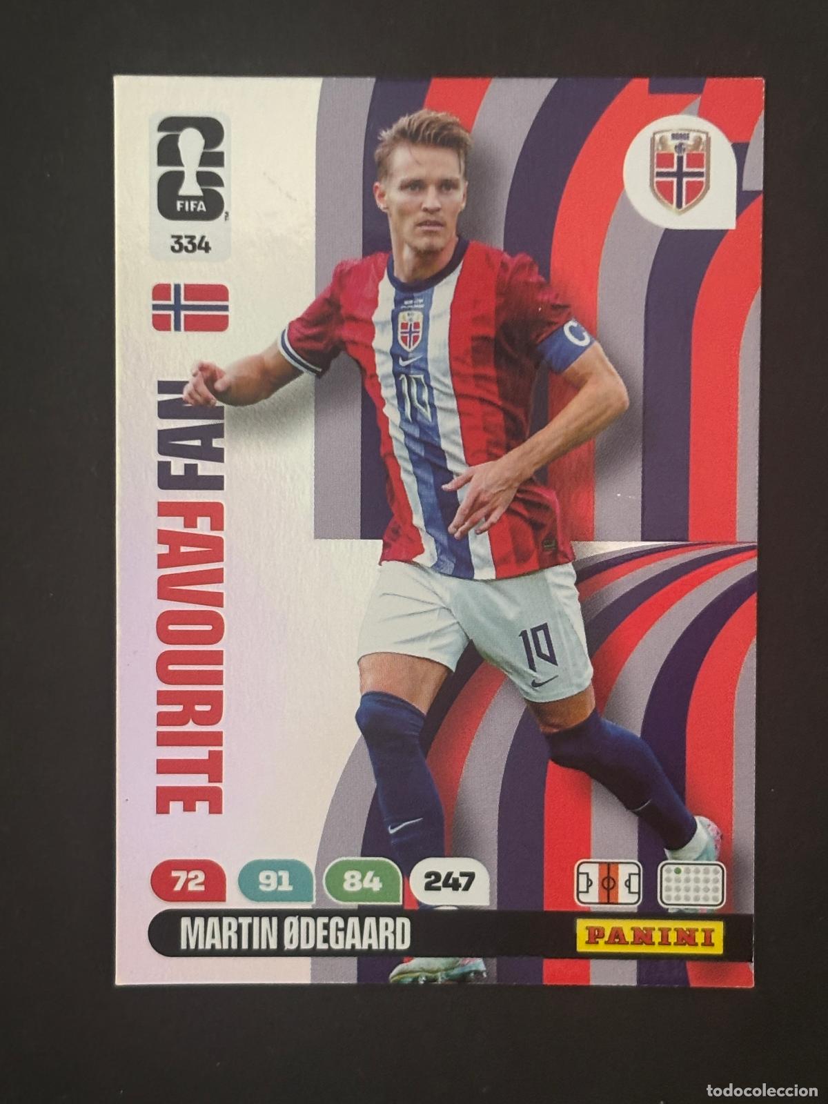 Cromos de f&uacute;tbol: 334 MARTIN &Oslash;DEGAARD NORUEGA FAN FAVOURITE ADRENALYN XL FIFA WORLD CUP MUNDIAL 2026 PANINI