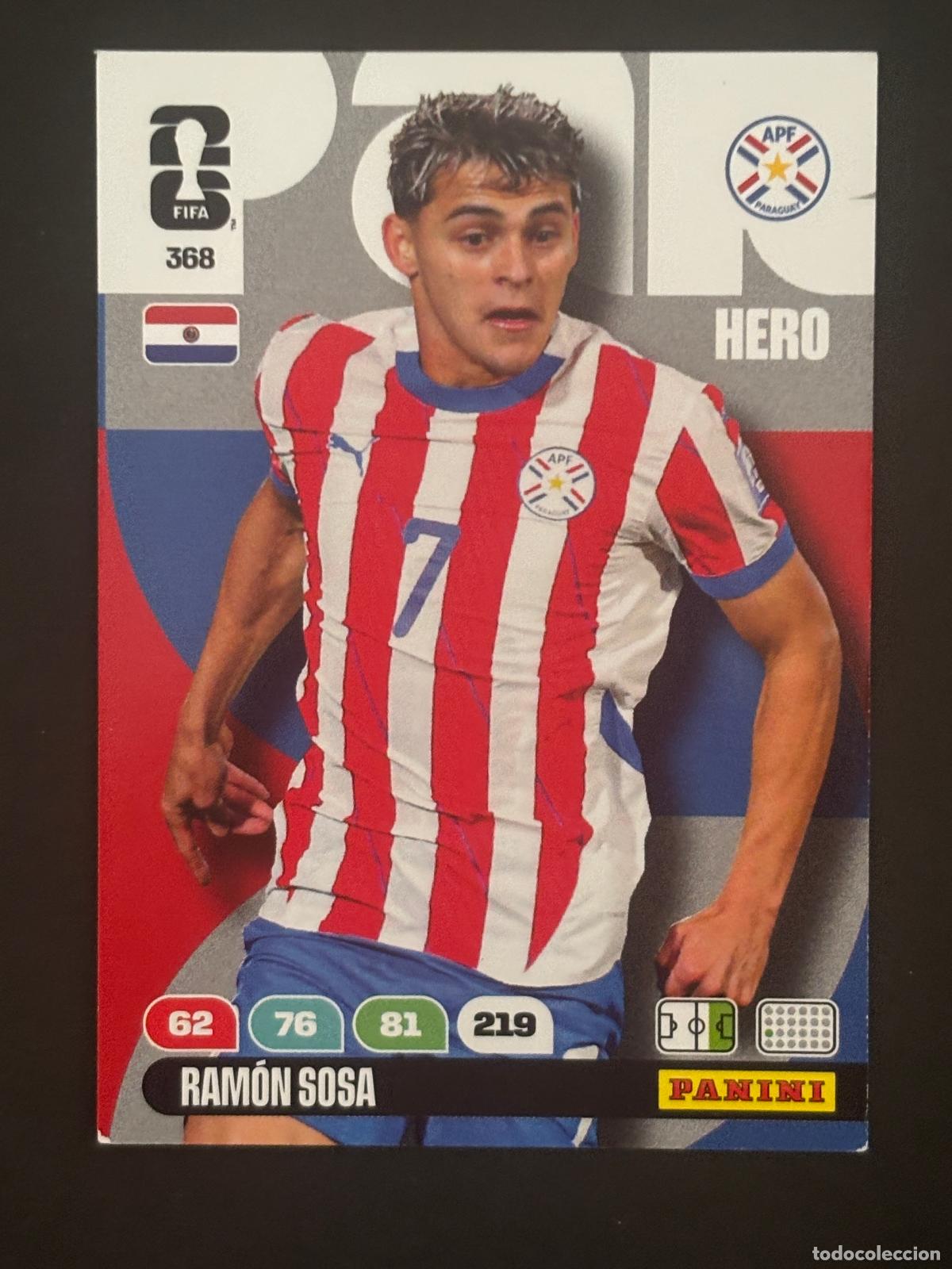 Cromos de f&uacute;tbol: 368 RAM&Oacute;N SOSA PARAGUAY HERO ADRENALYN XL FIFA WORLD CUP MUNDIAL 2026 PANINI