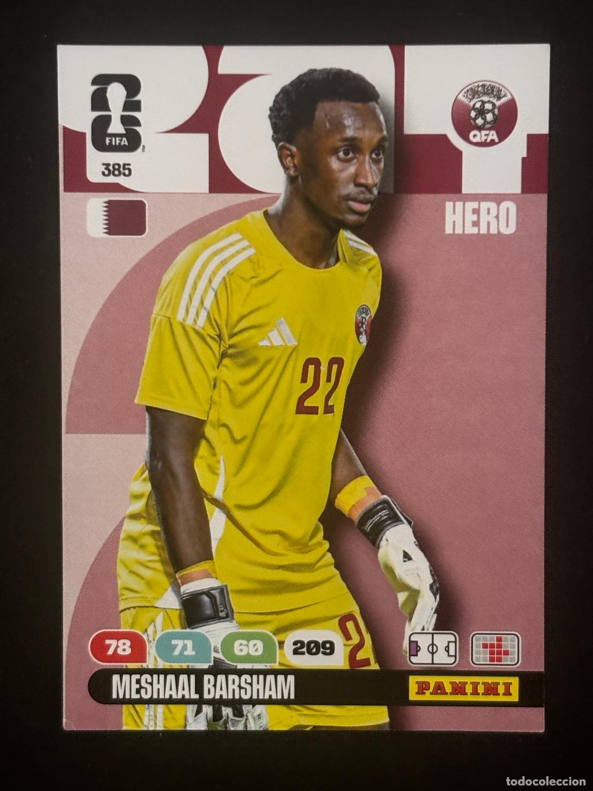 Cromos de f&uacute;tbol: 385 MESHAAL BARSHAM CATAR HERO ADRENALYN XL FIFA WORLD CUP MUNDIAL 2026 PANINI