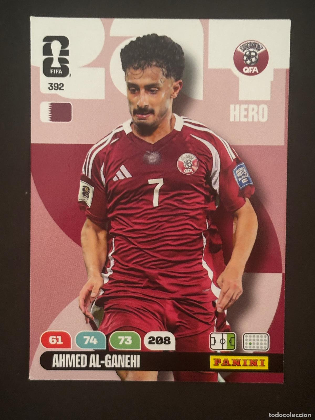 Cromos de f&uacute;tbol: 392 AHMED AL-GANEHI CATAR HERO ADRENALYN XL FIFA WORLD CUP MUNDIAL 2026 PANINI