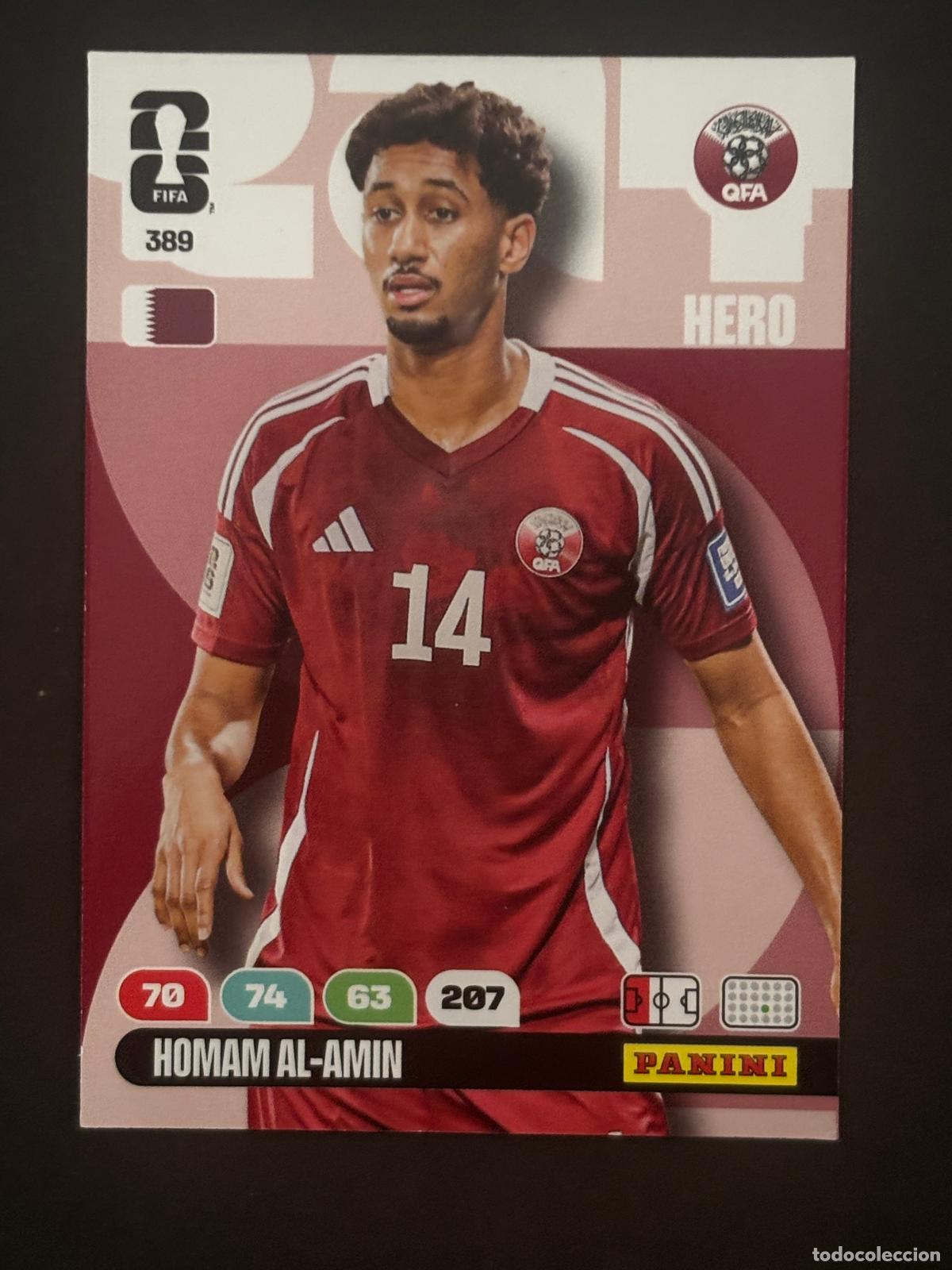 Cromos de f&uacute;tbol: 389 HOMAM AL-AMIN CATAR HERO ADRENALYN XL FIFA WORLD CUP MUNDIAL 2026 PANINI