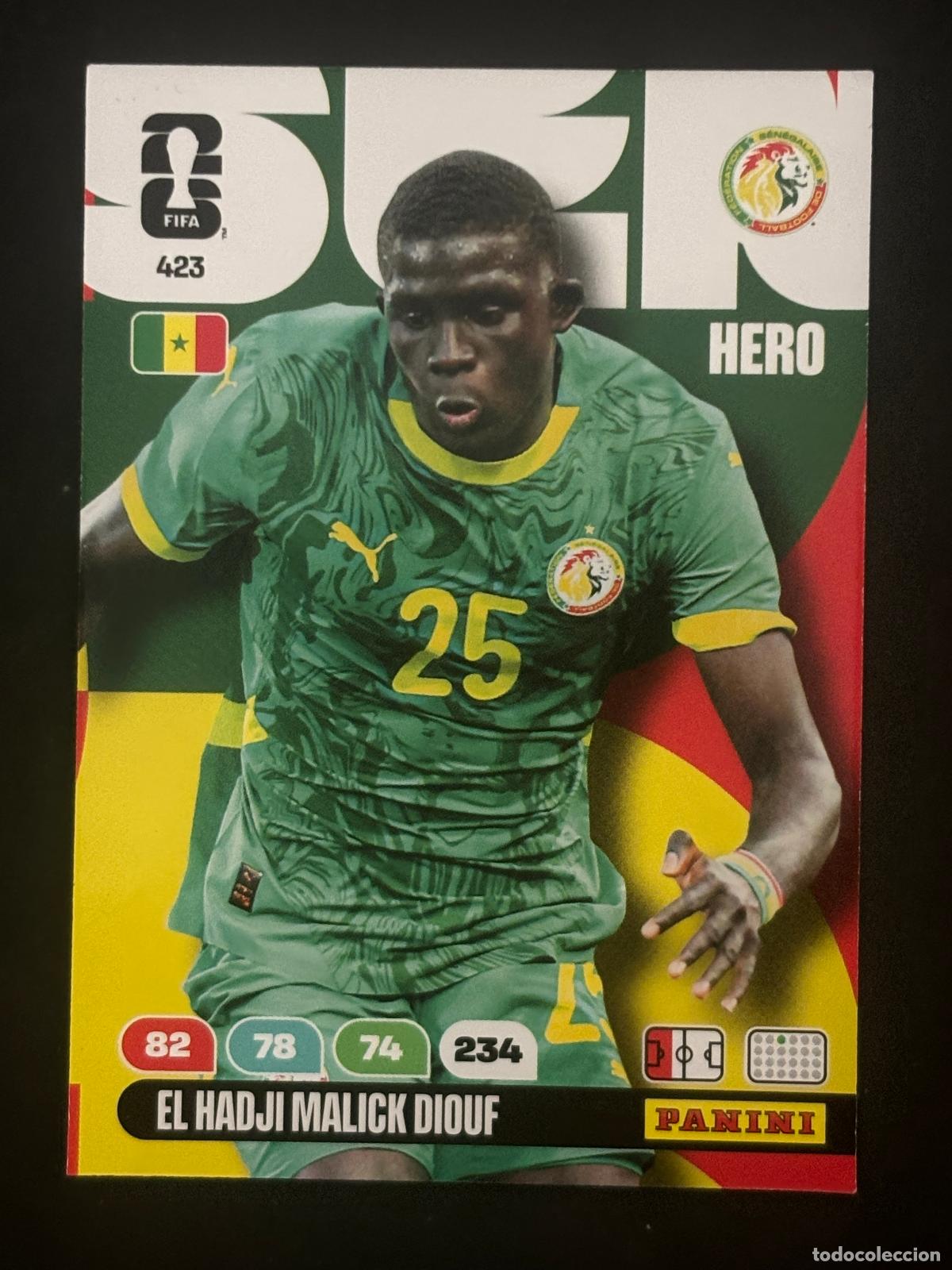 Cromos de f&uacute;tbol: 423 EL HADJI MALICK DIOUF SENEGAL HERO ADRENALYN XL FIFA WORLD CUP MUNDIAL 2026 PANINI
