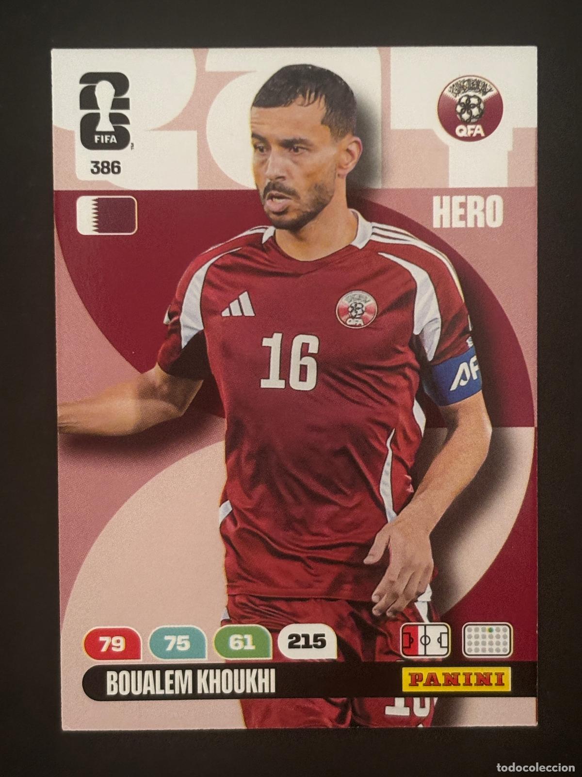 Cromos de f&uacute;tbol: 386 BOUALEM KHOUKHI CATAR HERO ADRENALYN XL FIFA WORLD CUP MUNDIAL 2026 PANINI