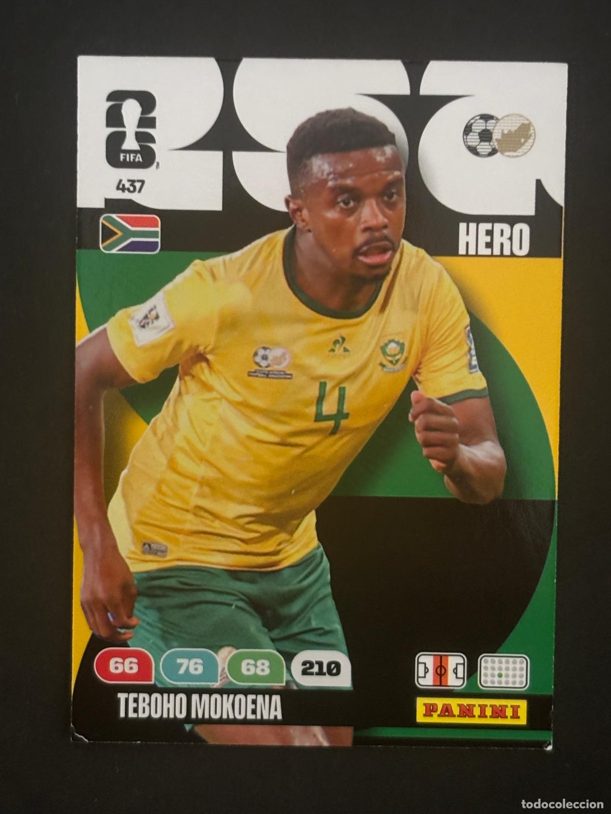 Cromos de f&uacute;tbol: 437 TEBOHO MOKOENA SUDAFRICA HERO ADRENALYN XL FIFA WORLD CUP MUNDIAL 2026 PANINI