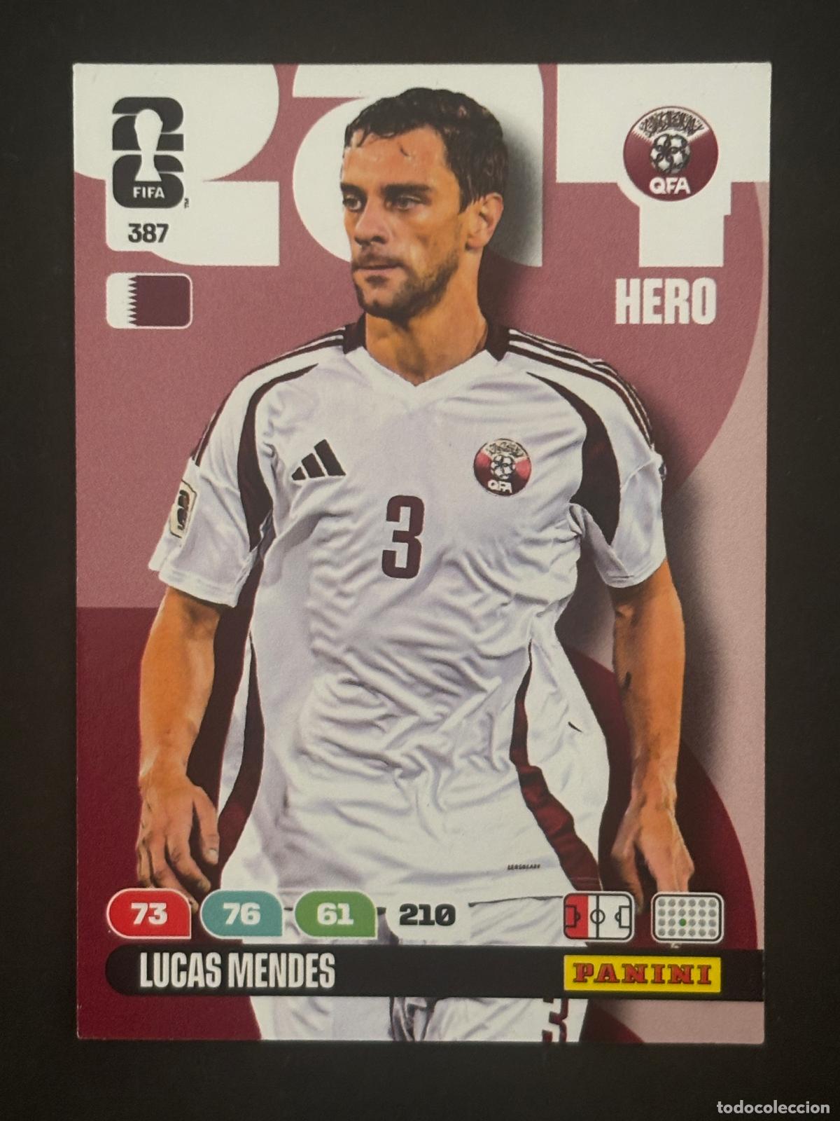 Cromos de f&uacute;tbol: 387 LUCAS MENDES CATAR HERO ADRENALYN XL FIFA WORLD CUP MUNDIAL 2026 PANINI