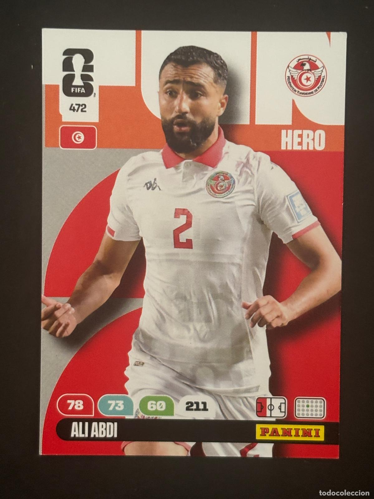 Cromos de f&uacute;tbol: 472 ALI ABDI TUNEZ HERO ADRENALYN XL FIFA WORLD CUP MUNDIAL 2026 PANINI