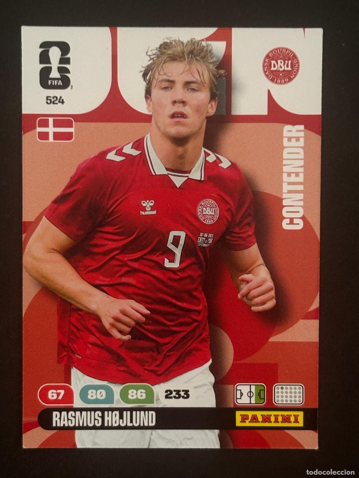 Cartes &agrave; collectionner de Football: 524 RASMUS H&Oslash;JLUND DINAMARCA CONTENDERS ADRENALYN XL FIFA WORLD CUP MUNDIAL 2026 PANINI