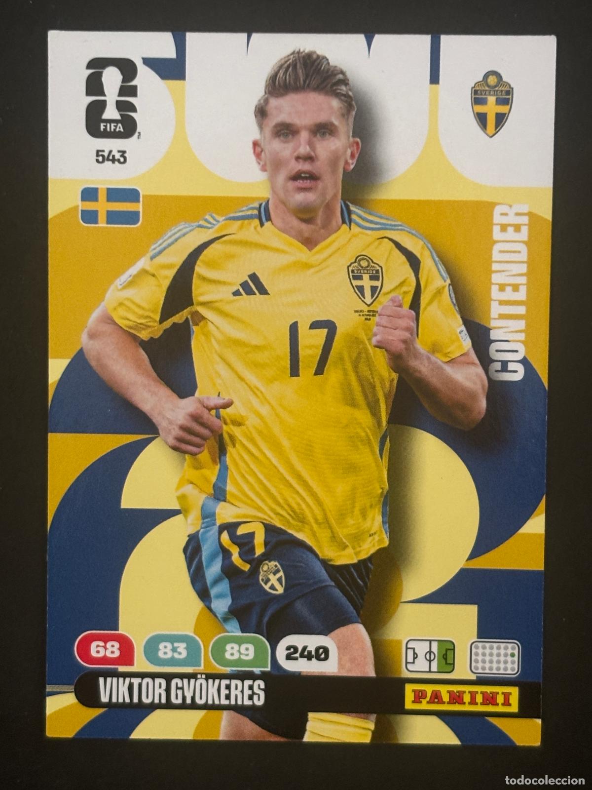 Cartes &agrave; collectionner de Football: 543 VIKTOR GY&Ouml;KERES SUECIA CONTENDERS ADRENALYN XL FIFA WORLD CUP MUNDIAL 2026 PANINI