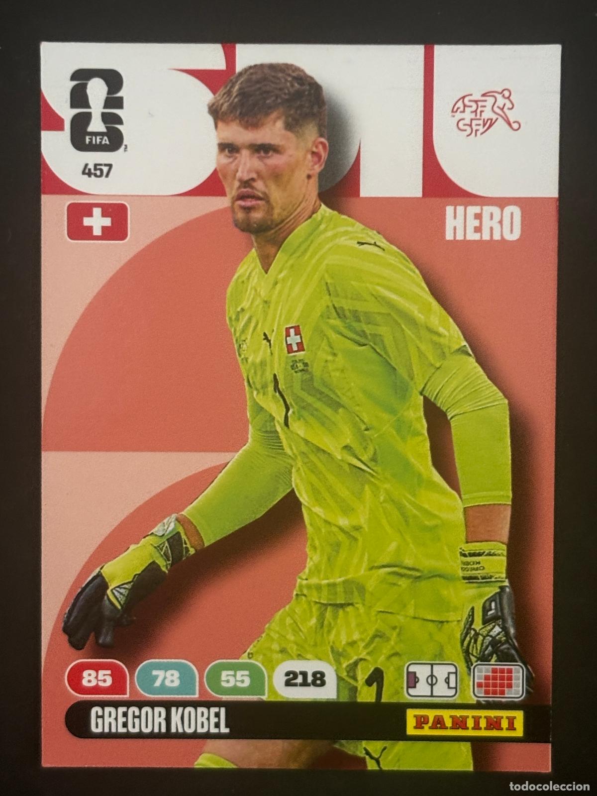 Cartes &agrave; collectionner de Football: 457 GREGOR KOBEL SUIZA HERO ADRENALYN XL FIFA WORLD CUP MUNDIAL 2026 PANINI