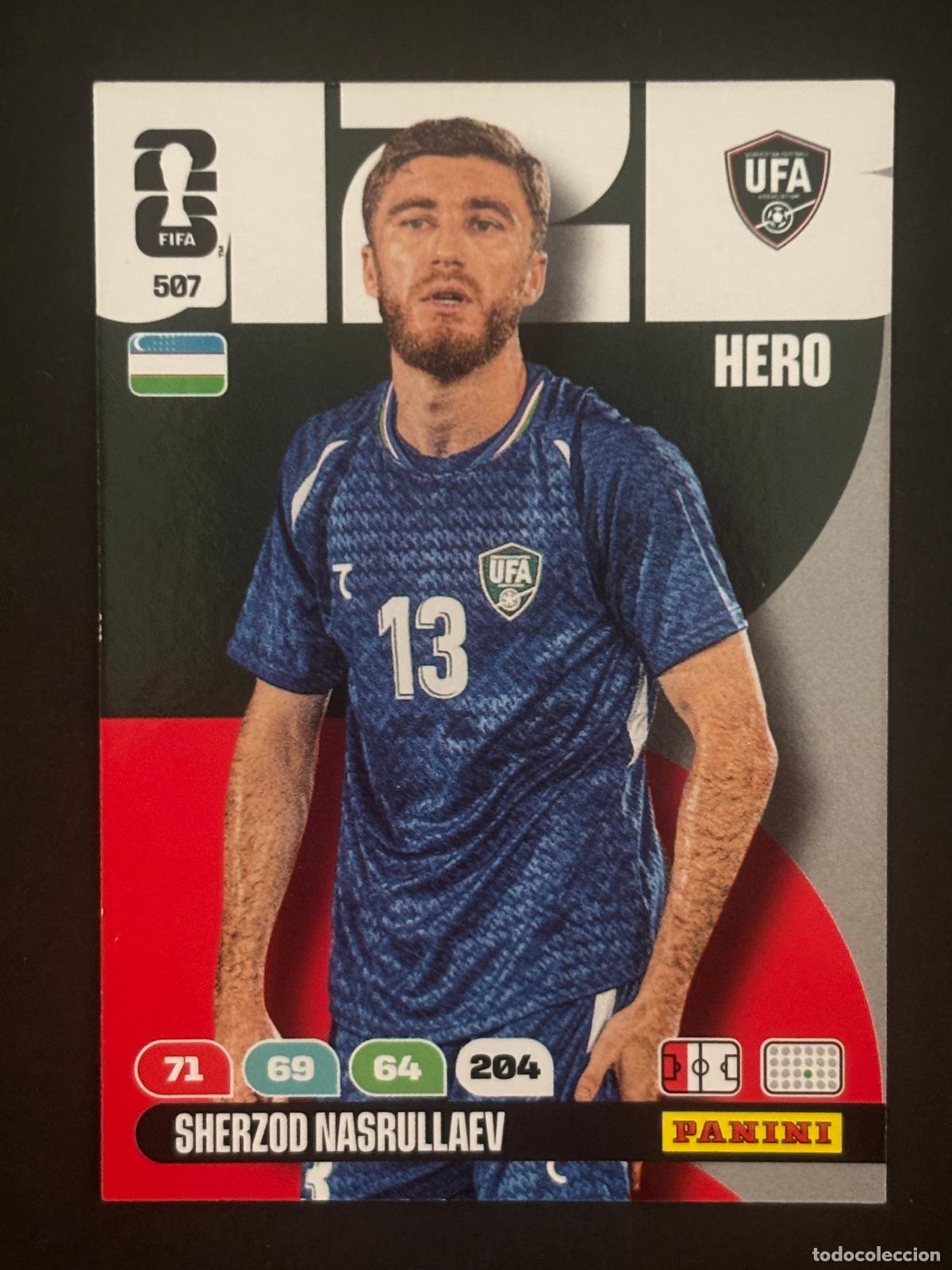 Cartes &agrave; collectionner de Football: 507 SHERZOD NASRULLAEV UZBEKISTAN HERO ADRENALYN XL FIFA WORLD CUP MUNDIAL 2026 PANINI