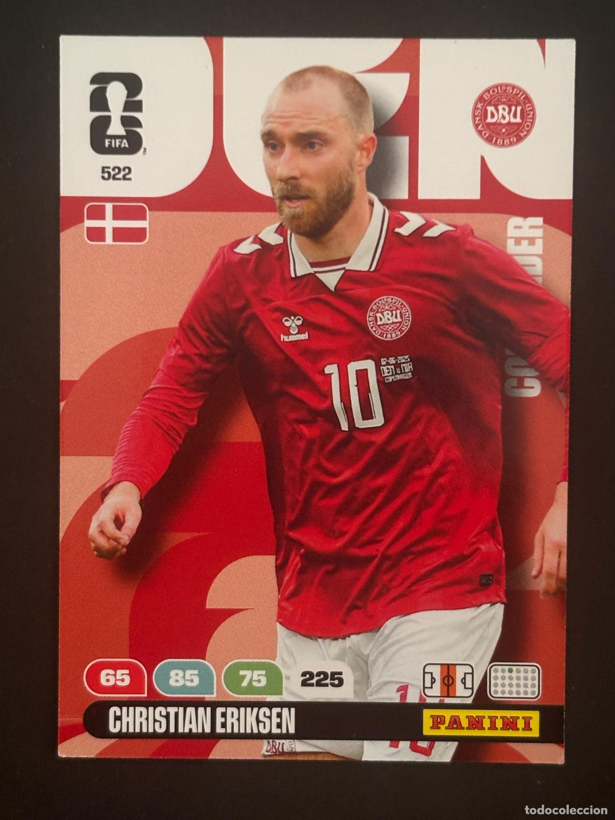 Football Stickers: 522 CHRISTIAN ERIKSEN DINAMARCA CONTENDERS ADRENALYN XL FIFA WORLD CUP MUNDIAL 2026 PANINI