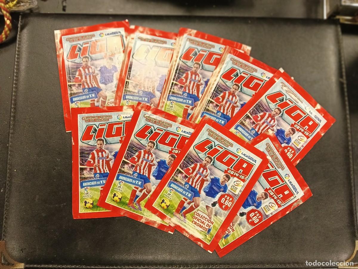 Fu&szlig;ball-Sticker: 9 SOBRES SIN ABRIR VERSION ANCHO PANINI &reg; 2014 2015 LIGA ESTE 14 15 MESSI ? CRISTIANO RONALDO ROOKIE