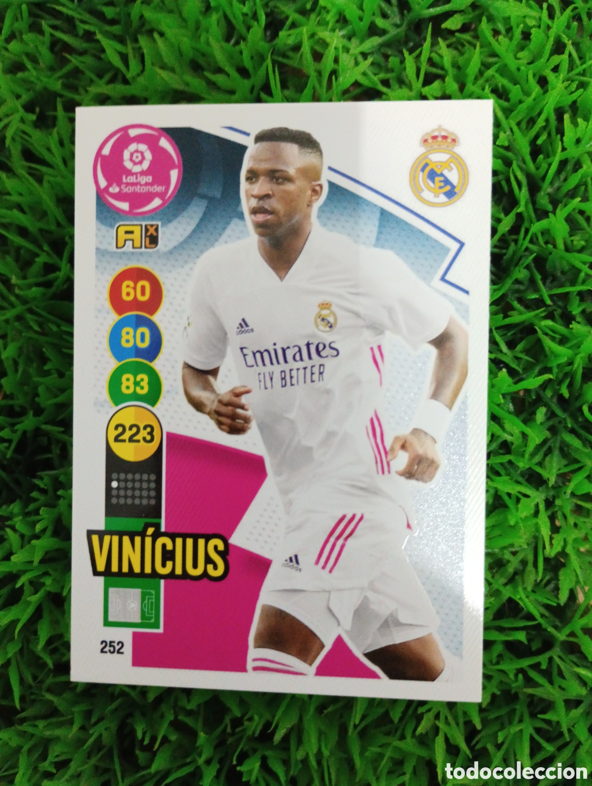 Fu&szlig;ball-Sticker: Vinicius Real Madrid Adrenalyn 20-21 # 252