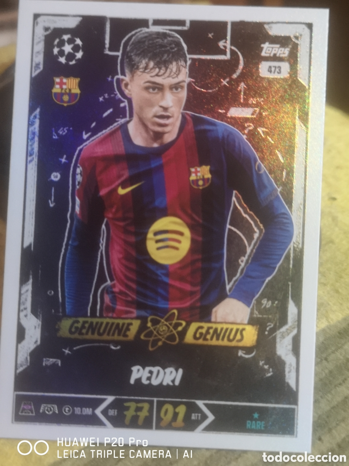 Football Stickers: MATCH ATTAX 2026 27 GENUINE GENIUS PEDRI 473 - BARCELONA