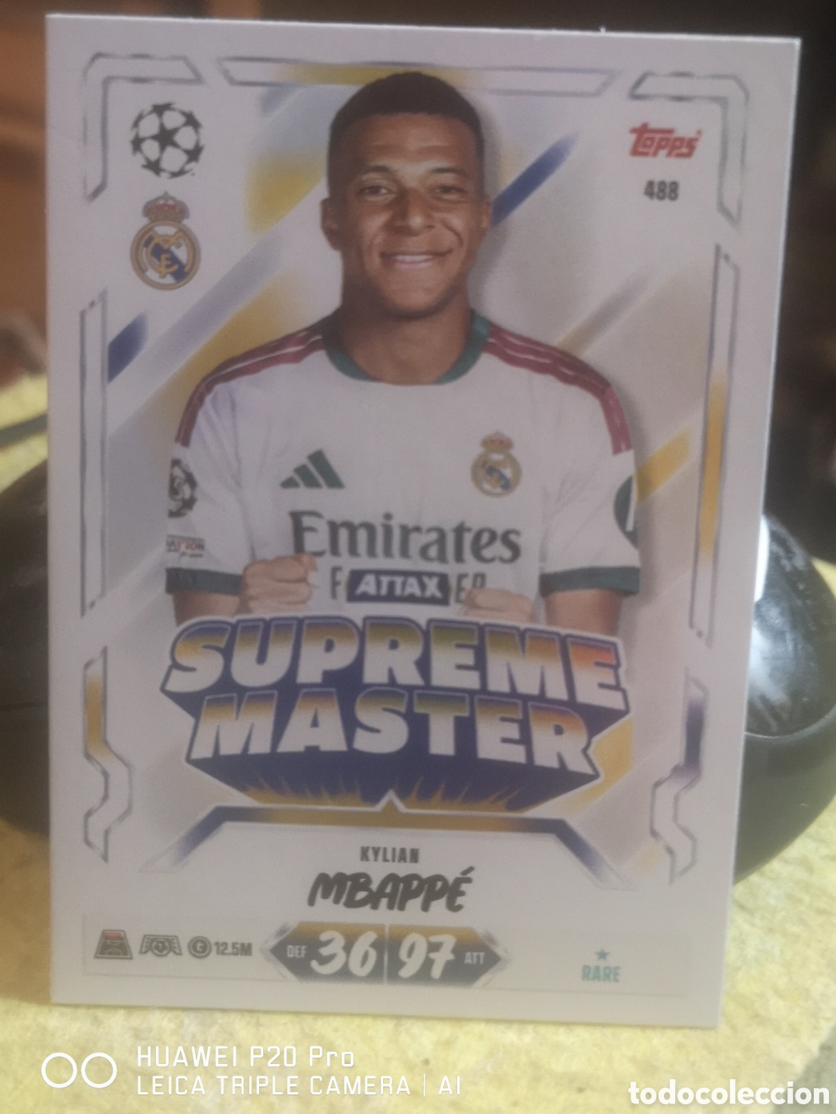 Football Stickers: MATCH ATTAX 2026 27 ATTAX SUPREME MASTER MBAPPE 488 REAL MADRID