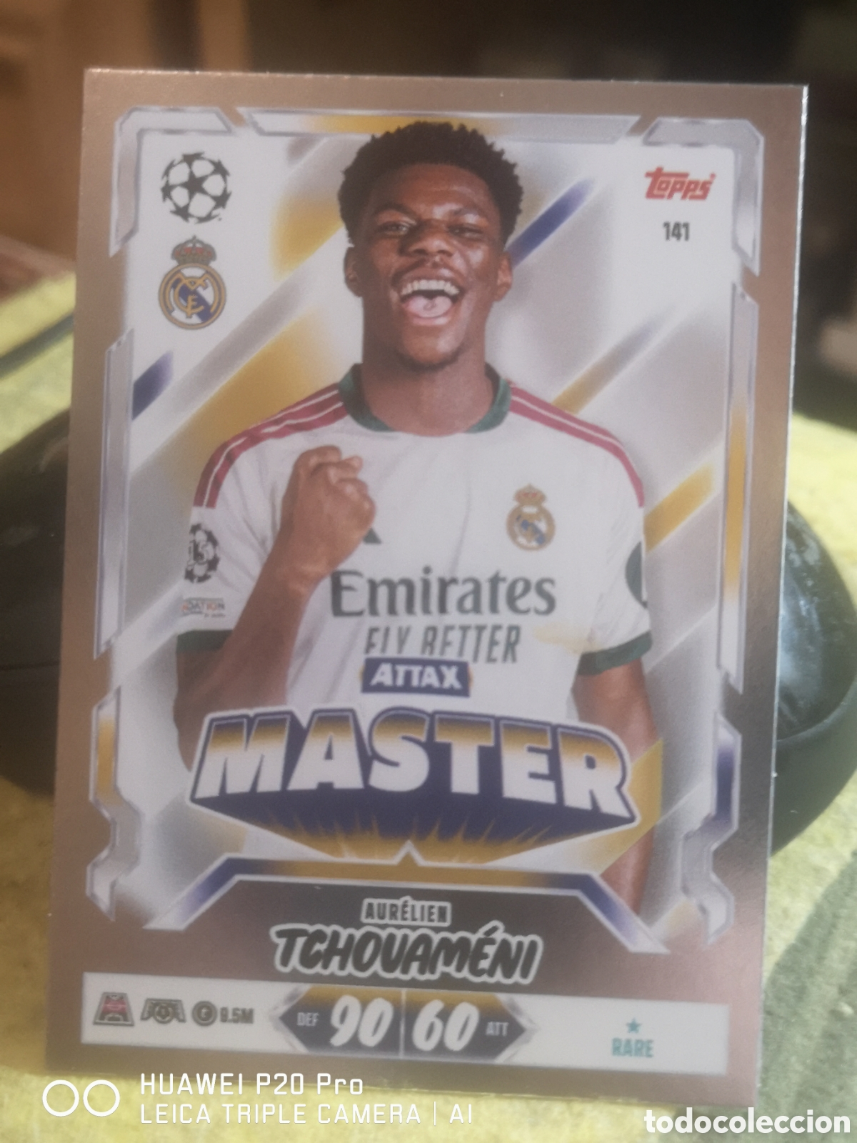 Football Stickers: MATCH ATTAX 2026 27 ATTAX MASTER TCHOUAMENI 141 - REAL MADRID