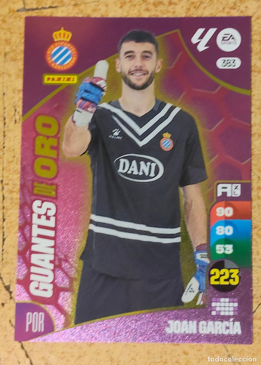 Football Stickers: Guantes de Oro #383 Joan Garc&iacute;a Espanyol Adrenalyn XL 24 25 Panini