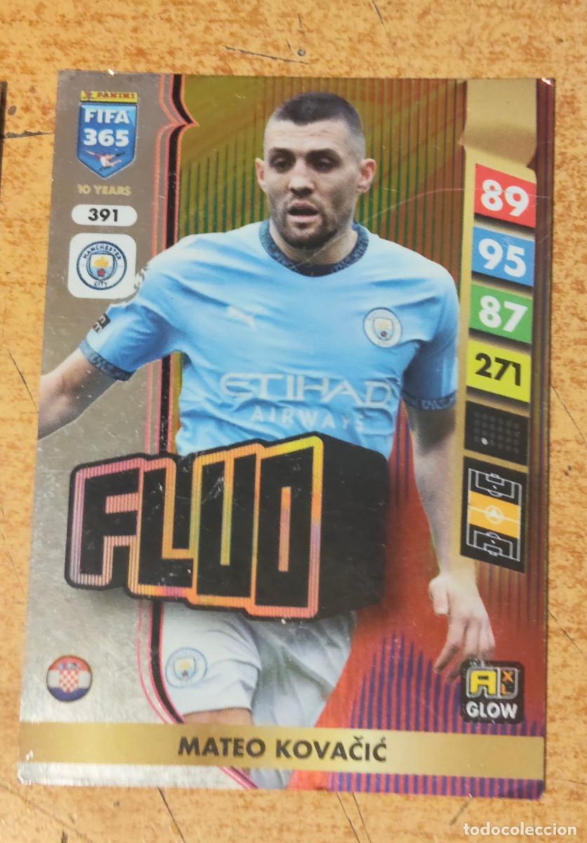 Football Stickers: ADRENALYN XL FIFA 365 2025 FLUO - MATEO KOVACIC / MANCHESTER CITY
