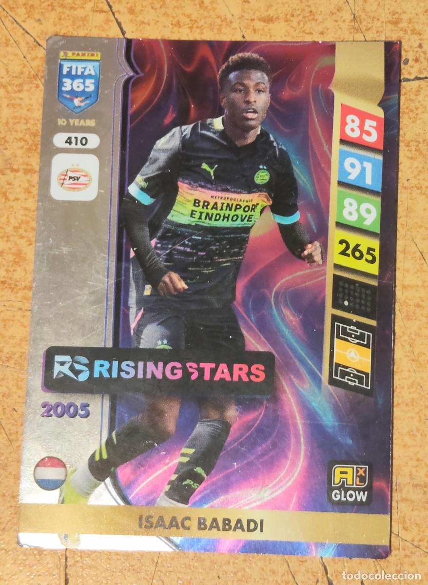 Cartes &agrave; collectionner de Football: 410. Isaac Babadi (PSV Eindhoven) Rising Stars Adrenalyn Fifa 365 2025
