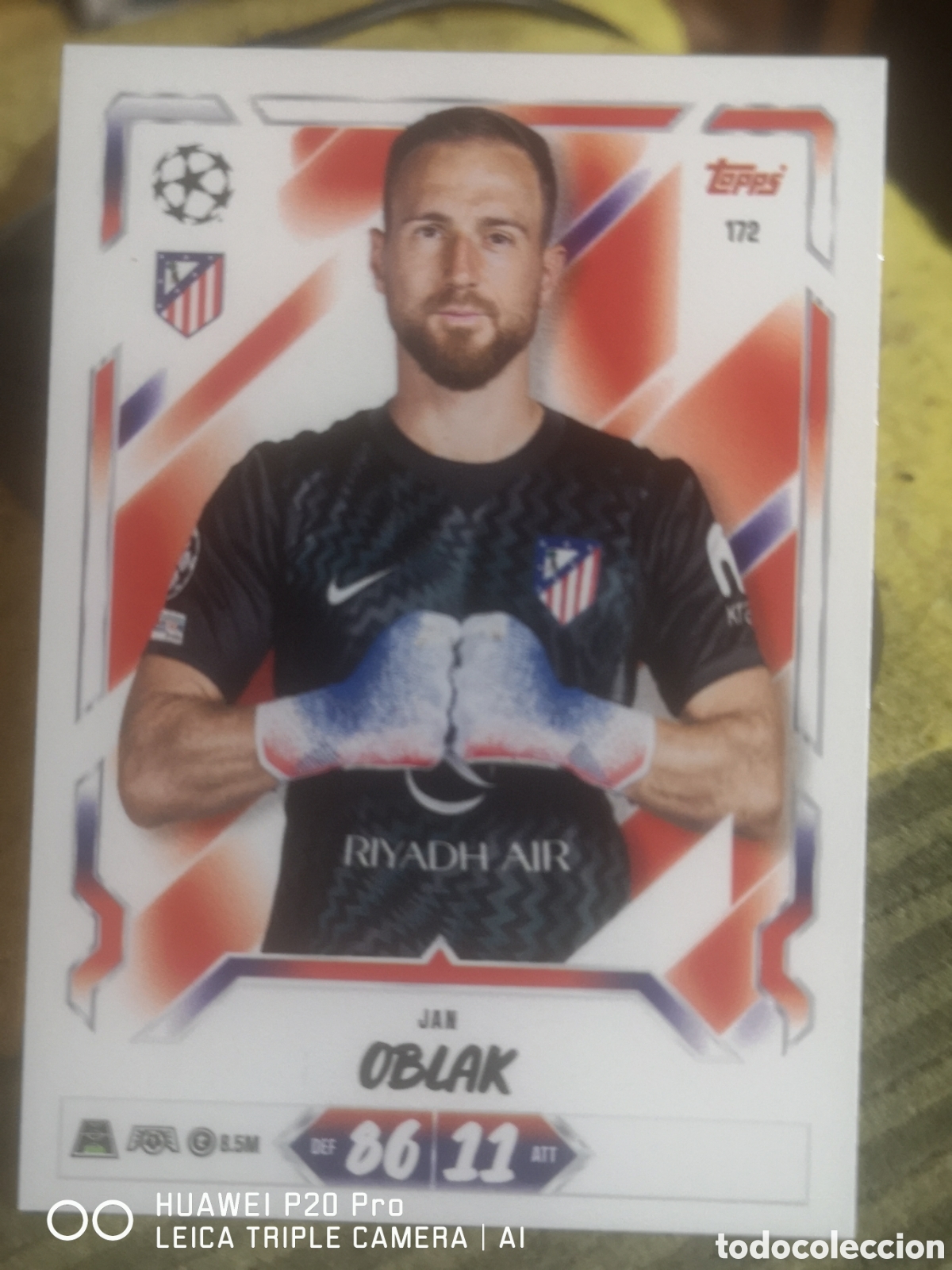 Football Stickers: MATCH ATTAX 2026 27 OBLAK 172 - ATLETICO DE MADRID