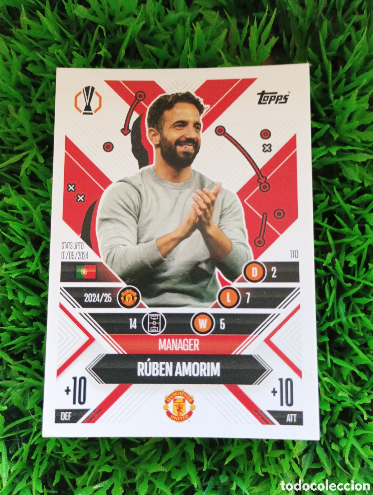 Football Stickers: Amorin Manchester United MANAGER Match Attax 24-25 # 110