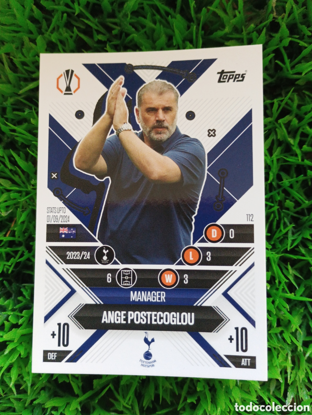 Football Stickers: Postecoglou Tottenham MANAGER Match Attax 24-25 # 112