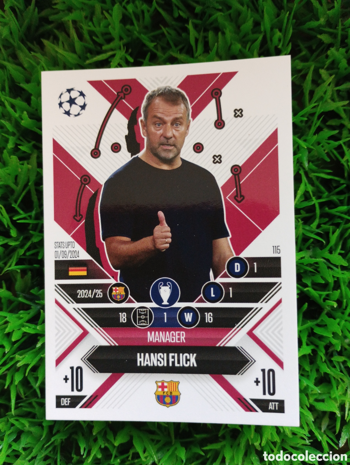 Football Stickers: Flick Barcelona MANAGER Match Attax 24-25 # 115