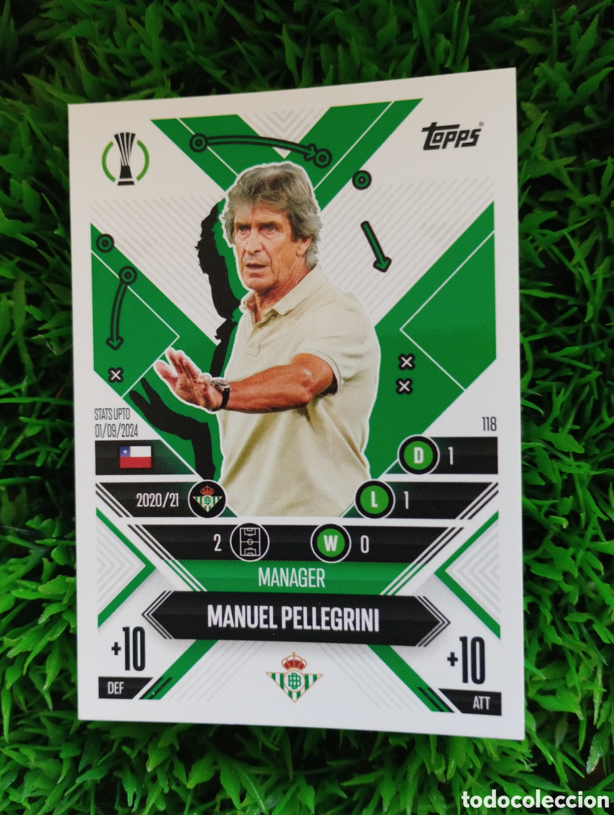 Football Stickers: Pellegrini Betis MANAGER Match Attax 24-25 # 118