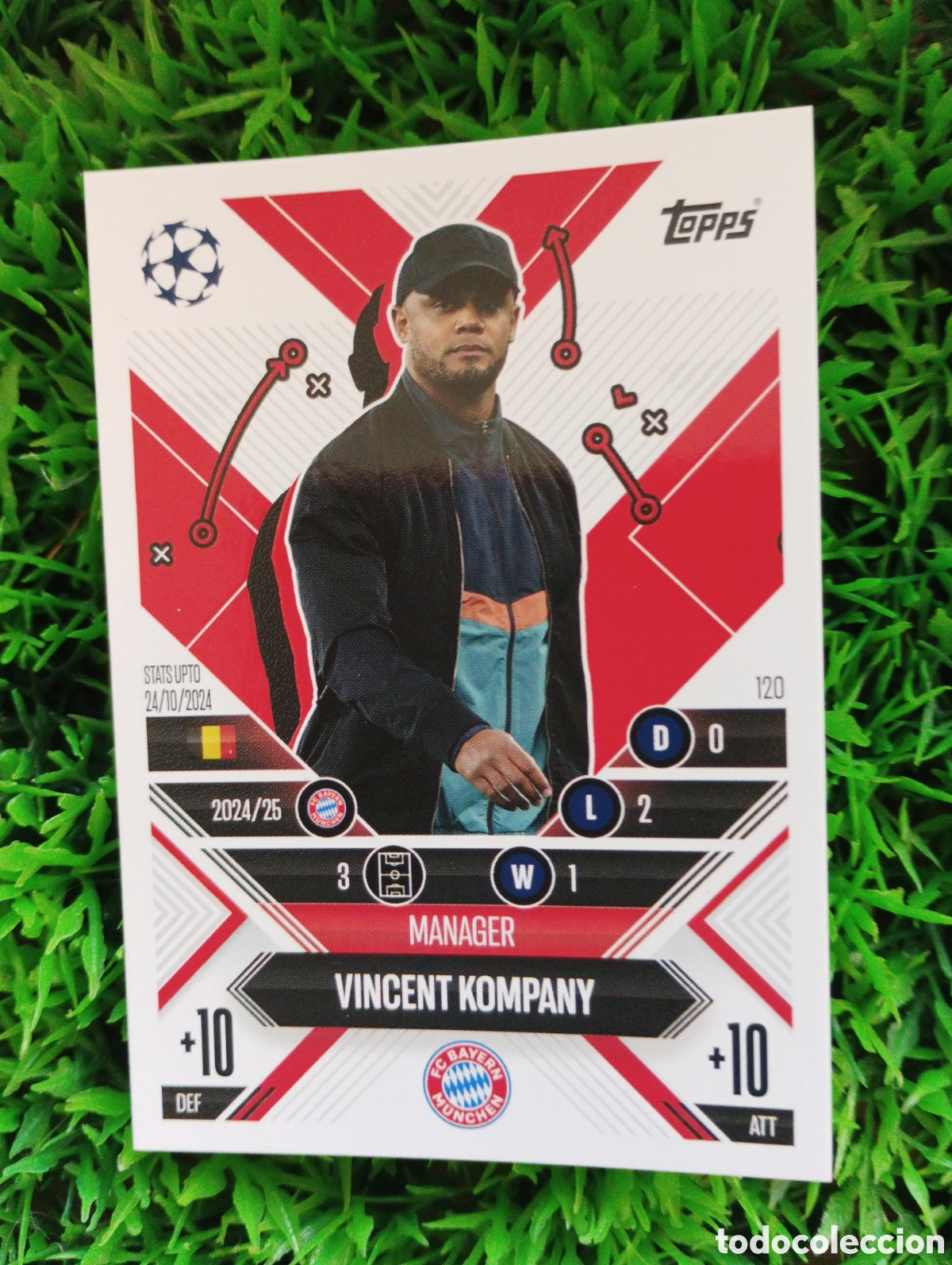 Football Stickers: Kompany Bayern Munich MANAGER Match Attax 24-25 # 120