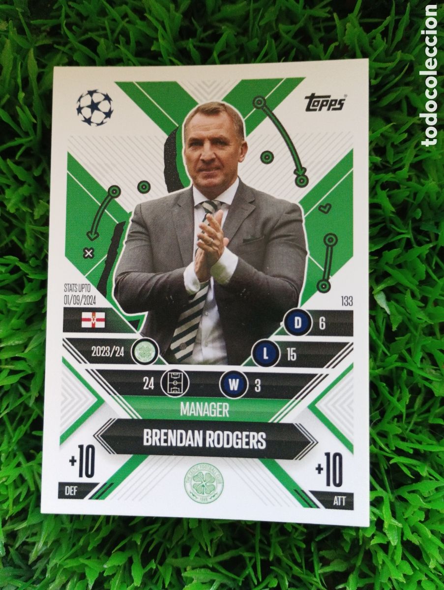 Figurine di Calcio: Rodgers Celtic MANAGER Match Attax 24-25 # 133