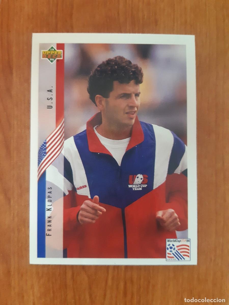 Fu&szlig;ball-Sticker: N&deg;21 FRANK KLOPAS ESTADOS UNIDOS WORLD CUP USA 94 UPPER DECK 1994