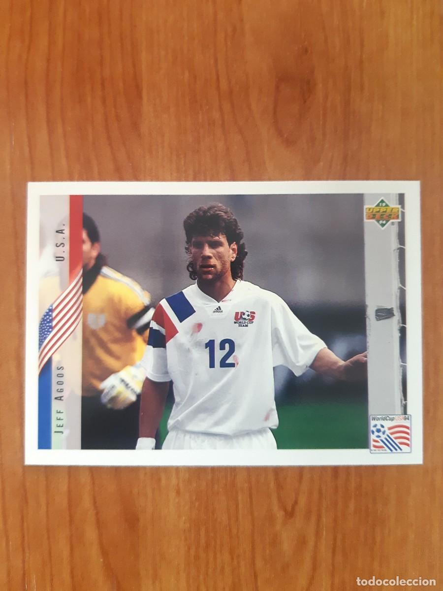 Fu&szlig;ball-Sticker: N&deg;18 JEFF AGOOS ESTADOS UNIDOS WORLD CUP USA 94 UPPER DECK 1994