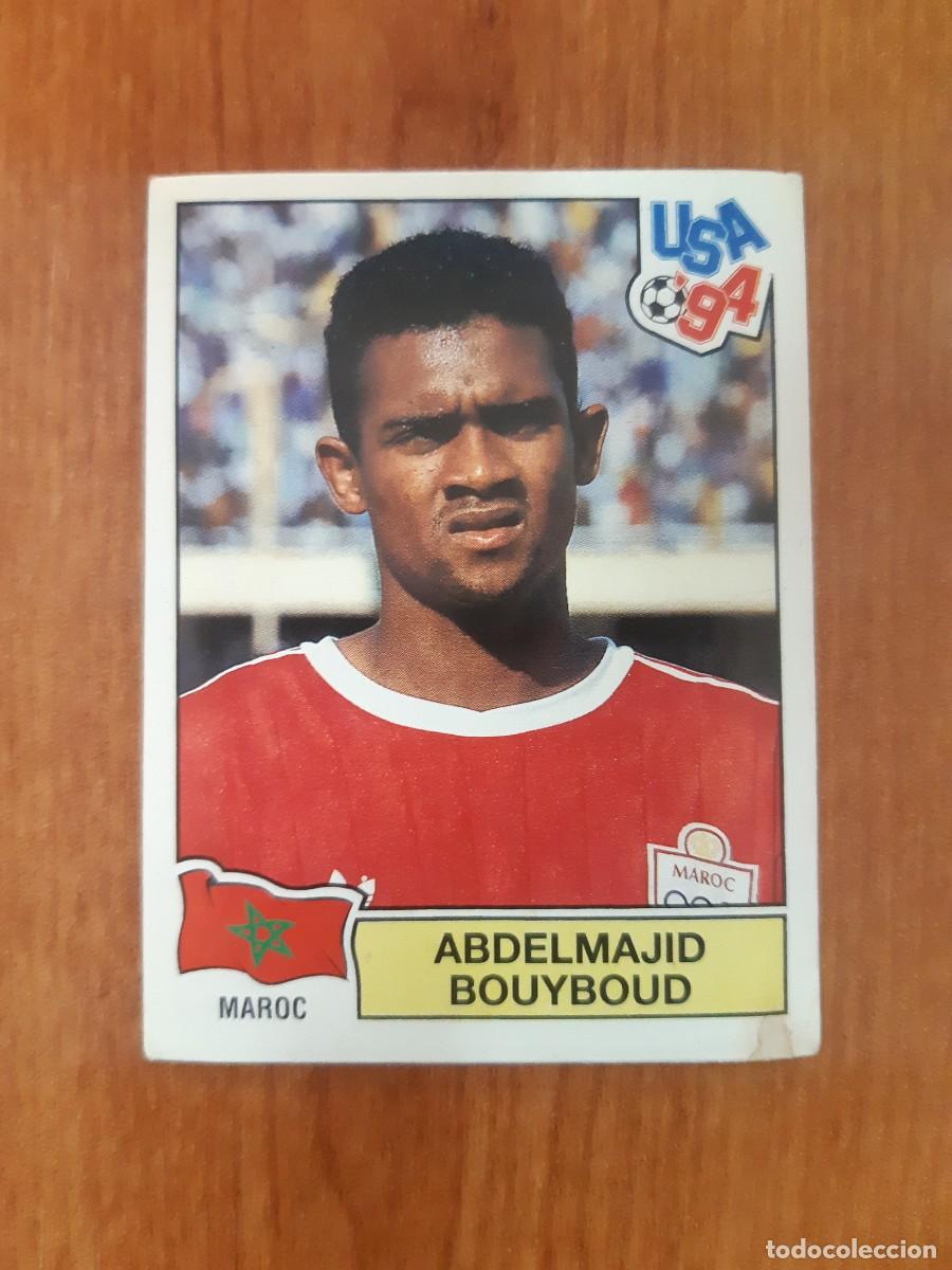 Football Stickers: N&deg;411 Abdelmajid Bouyboud (Marruecos) Mundial USA 94 PANINI. Nunca pegado