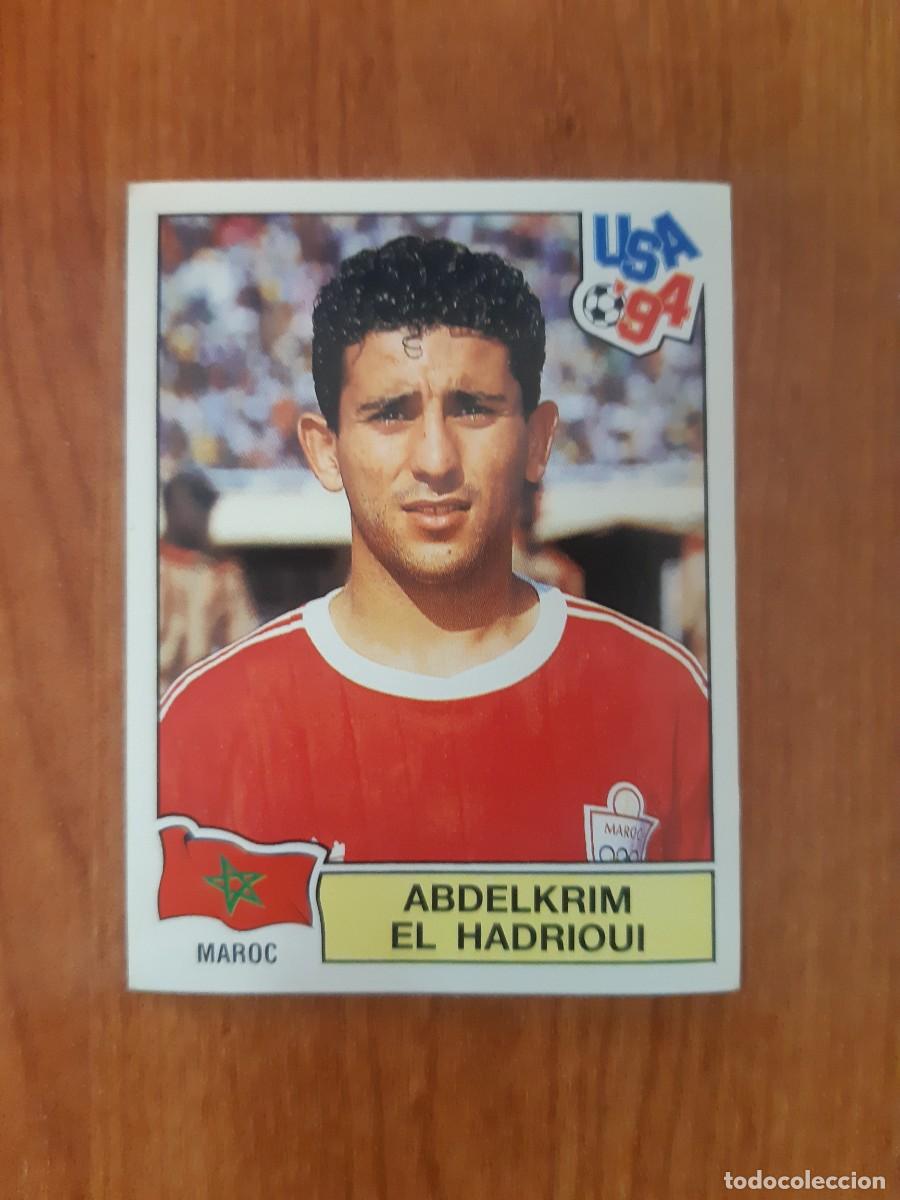 Fu&szlig;ball-Sticker: N&deg;398 Abdelkrim El Hadrioui (Marruecos) Mundial USA 94 PANINI. Nunca pegado