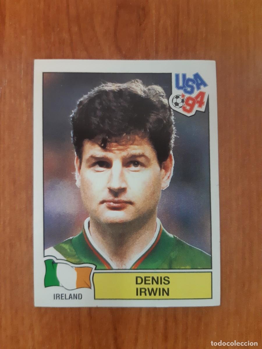 Football Stickers: N&deg;322 Denis Irwin (Irlanda) Mundial USA 94 PANINI. Nunca pegado