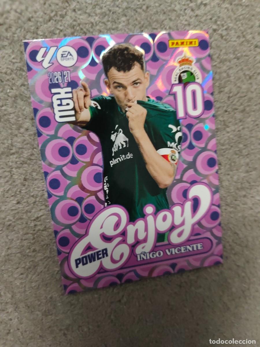 Cromos de Futebol: 383P 383 P MEGACRACKS MGK 2026 27 &Iacute;NIGO VICENTE RACING DE SANTANDER ENJOY POWER 26 2027 PANINI AAW