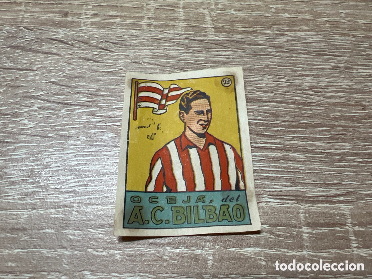 Fu&szlig;ball-Sticker: 1939 OCEJA ATH BILBAO N&ordm; 22 BRUGUERA CROMOS CULTURA