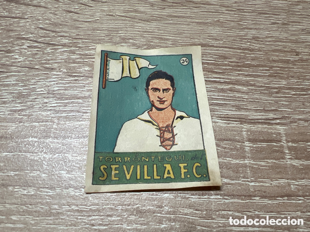 Fu&szlig;ball-Sticker: 1939 TORRONTEGUI SEVILLACF N&ordm; 24 BRUGUERA CROMOS CULTURA