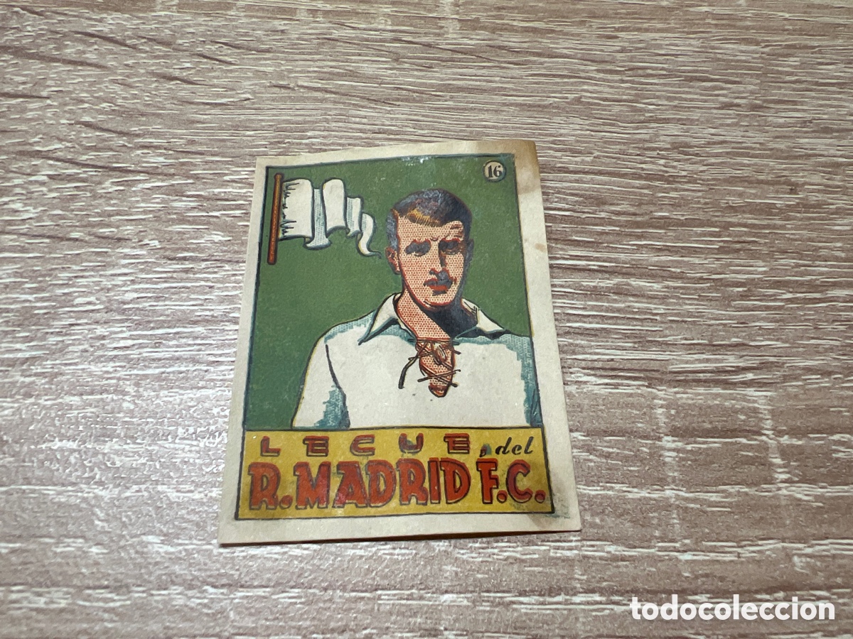 Football Stickers: 1939 LECUE REAL MADRID N&ordm; 16 BRUGUERA CROMOS CULTURA