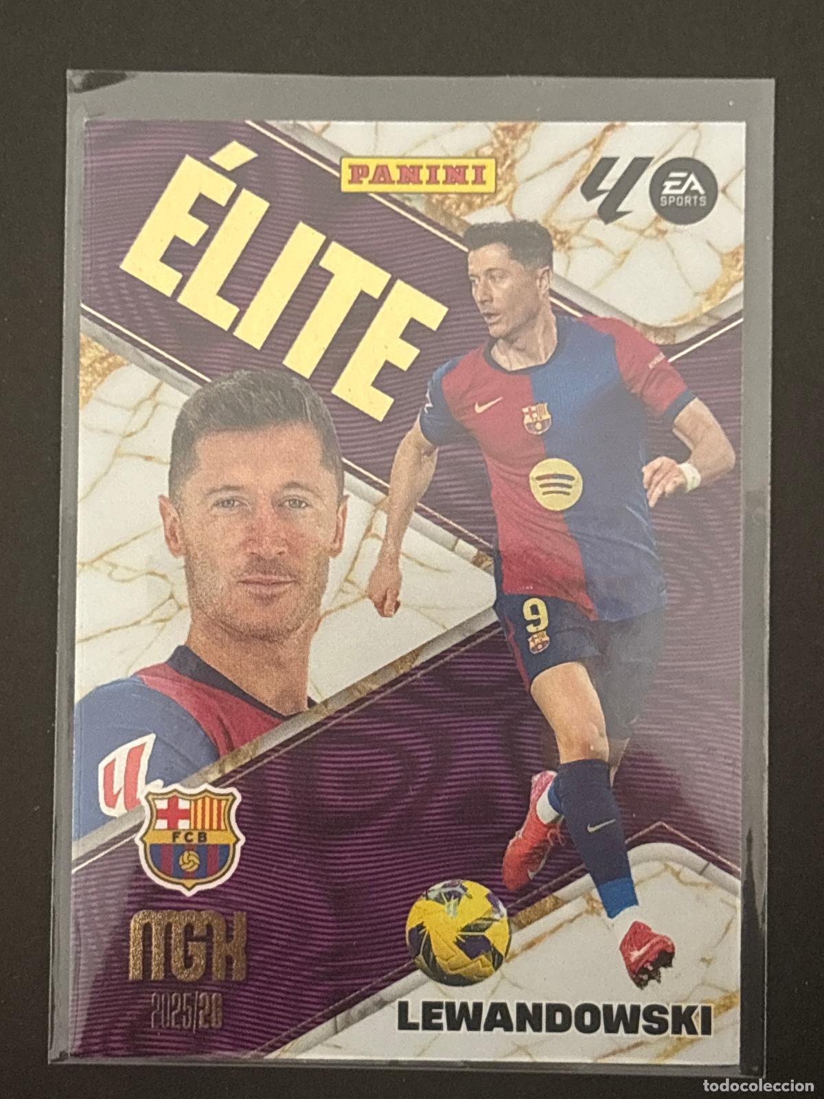 Figurine di Calcio: 10 LEWANDOWSKI BARCELONA &Eacute;LITE MEGACRACKS MGK 25-26 2025-2026 PANINI LIGA