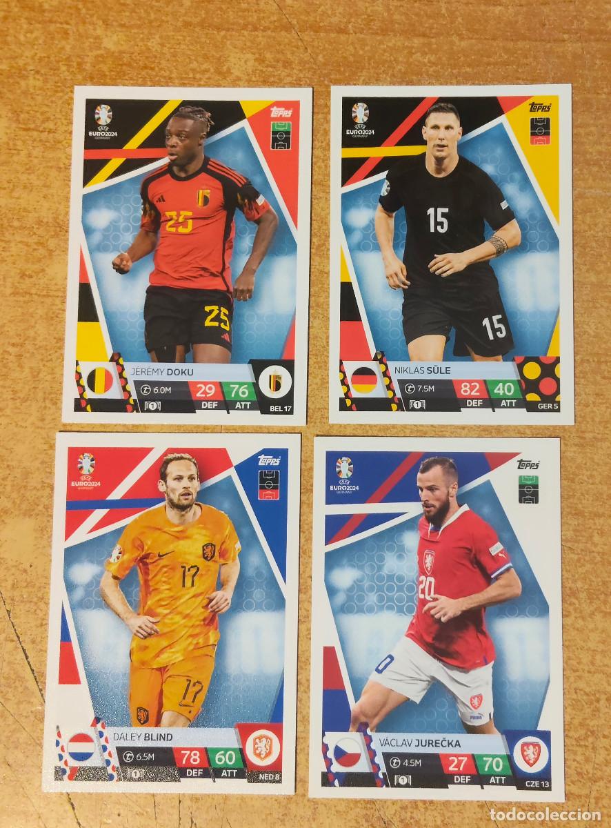 Football Stickers: lote de 4 cromos TOPPS MATCH ATTAX UEFA EURO 2024 24 GERMANY EUROCOPA ALEMANIA