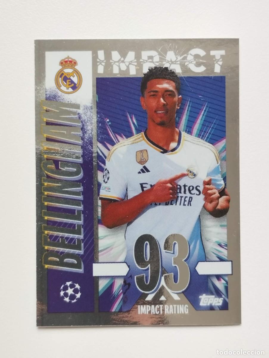 Cartes &agrave; collectionner de Football: CROMO STICKER 2023 2024 23 24 TOPPS IMPACT RATING JUDE BELLINGHAM 426 REAL MADRID