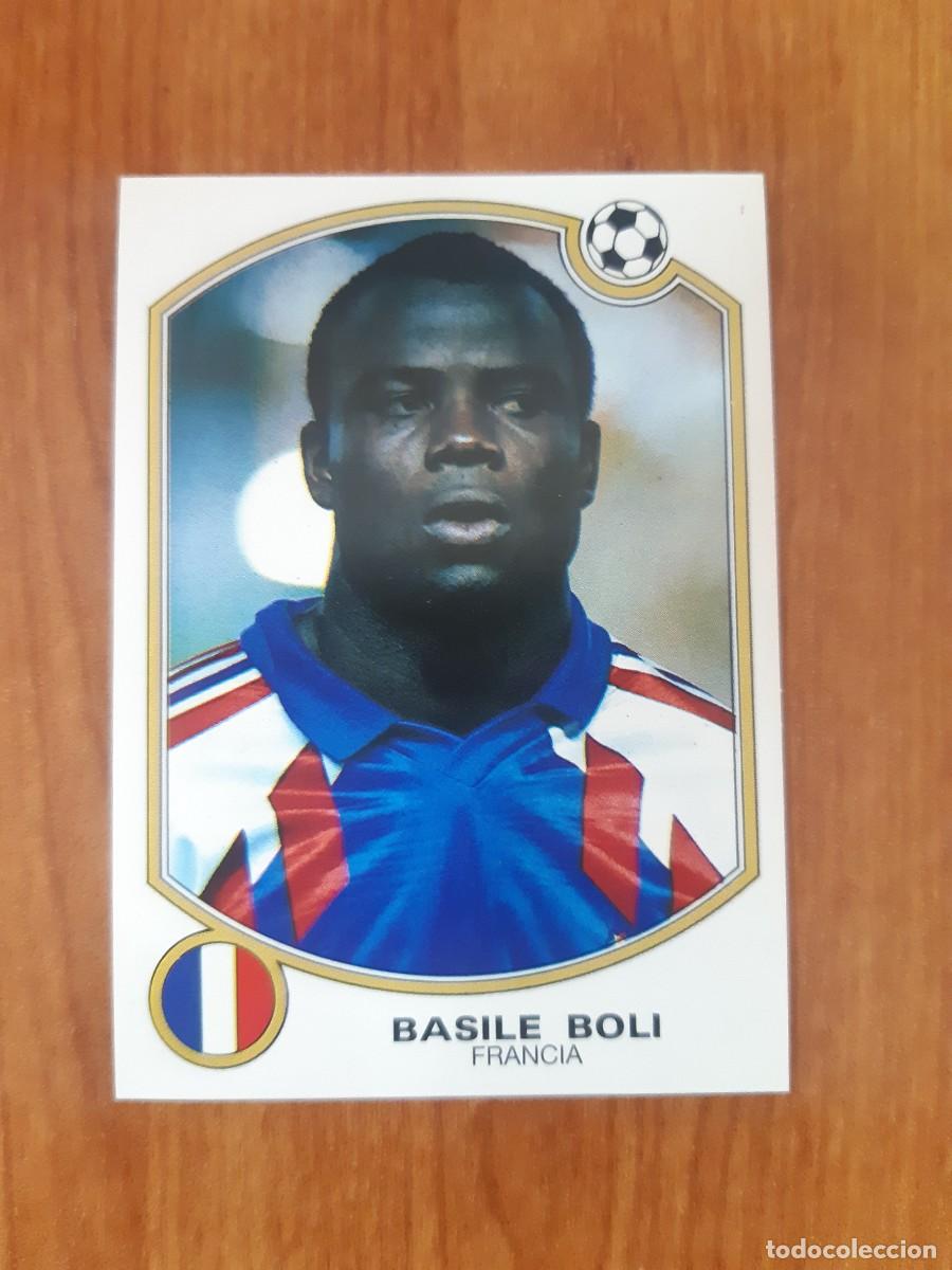 Fu&szlig;ball-Sticker: N&deg;187 Basile Boli (Francia) Estrellas Liga 92-93 PANINI. Nunca pegado, sin pegar