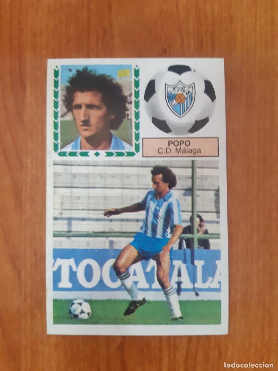Fu&szlig;ball-Sticker: Popo (M&aacute;laga) Liga 83-84 ESTE. Nunca pegado, sin pegar
