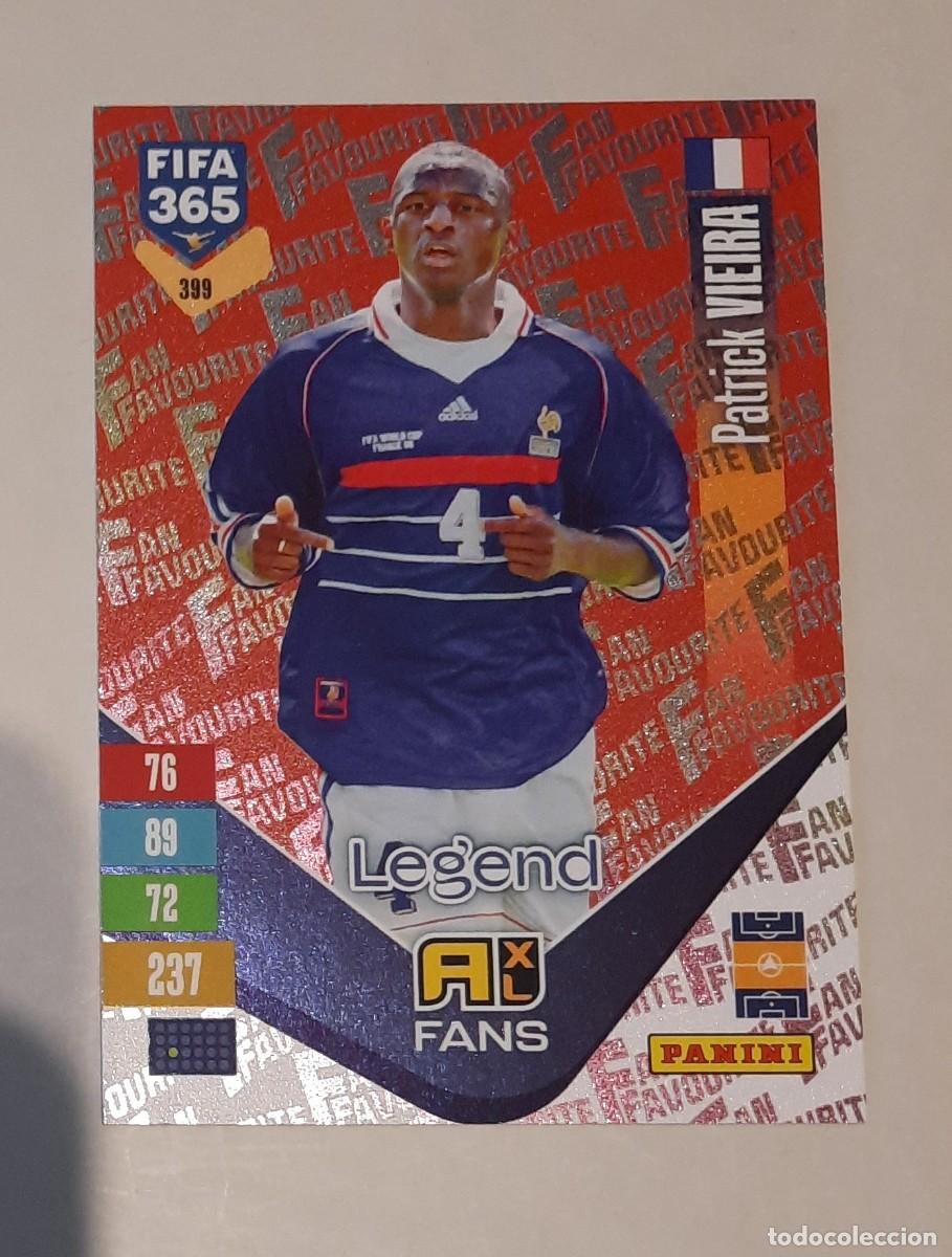 Figurine di Calcio: Francia Patrick Vieira cromo rojo Legend #399 Fan's Favourite Fifa 365 2027